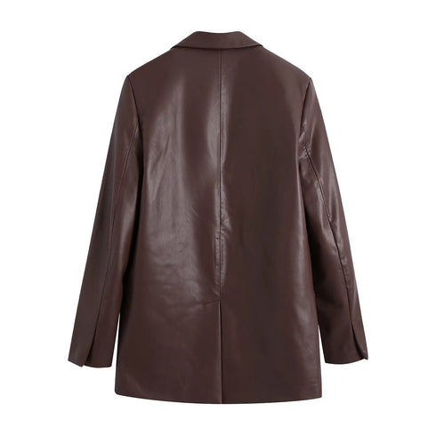 American Style Leather Pants Suit
